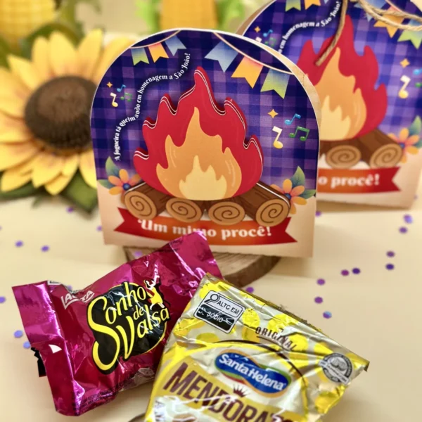 Porta Balinha Bombom Paçoca Mimo Festa São João