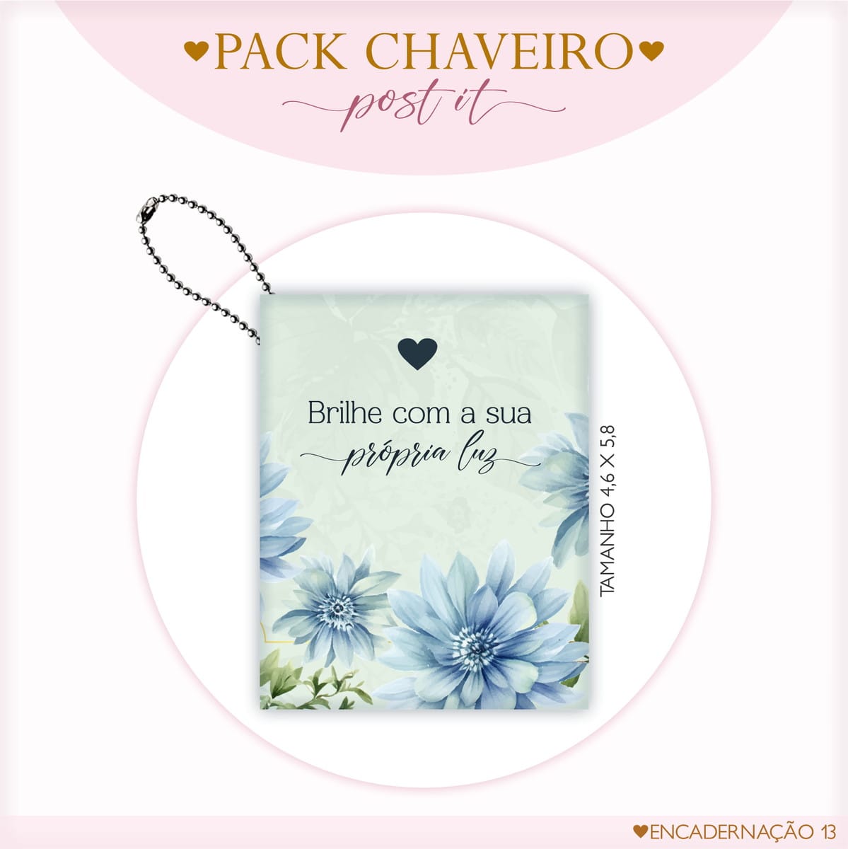 Kit Digital Post It Floral em PNG e PDF para Imprimir 4 Kit Digital Post It Floral em PNG e PDF para Imprimir - Imagem 4