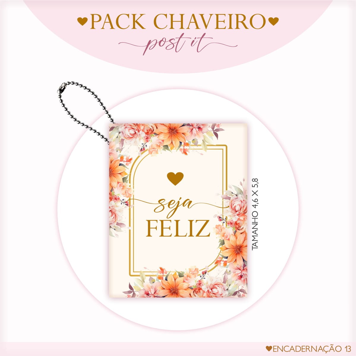 Kit Digital Post It Floral em PNG e PDF para Imprimir 5 Kit Digital Post It Floral em PNG e PDF para Imprimir - Imagem 5