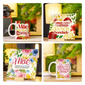 Presente Criativo: 50 Artes para Caneca do Dia das Mães