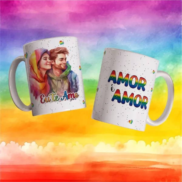 Presentes Personalizados: Arte para Canecas de Namorados
