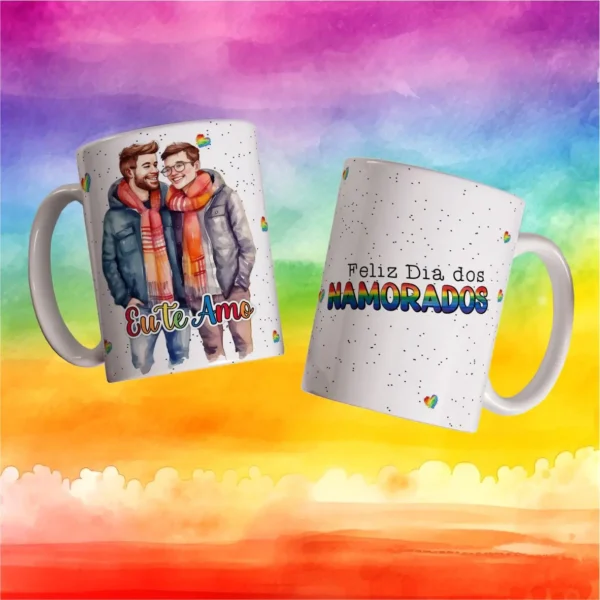 Presentes Personalizados: Arte para Canecas de Namorados