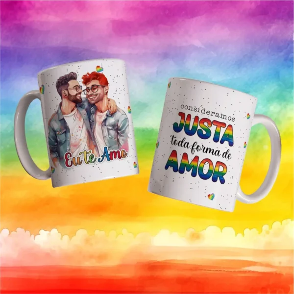 Presentes Personalizados: Arte para Canecas de Namorados