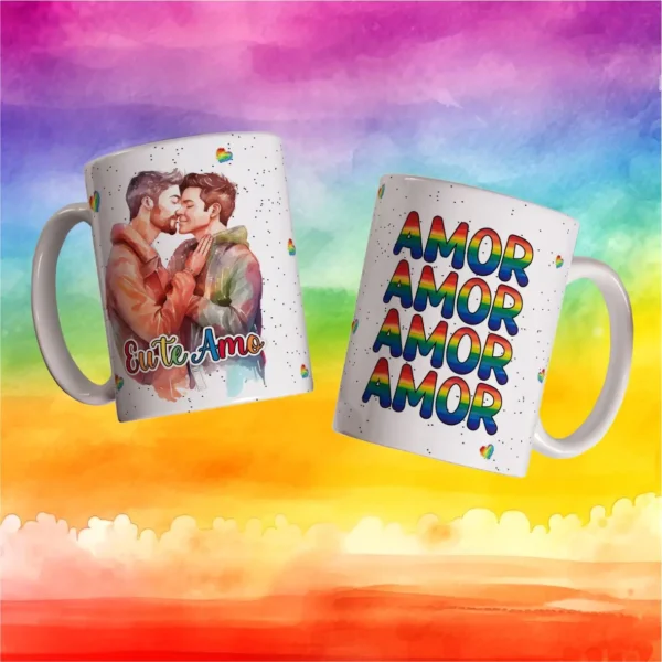 Presentes Personalizados: Arte para Canecas de Namorados