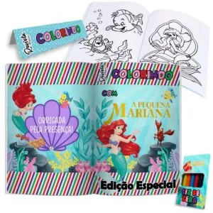 Revistinha Colorir a Pequena Sereia - Arquivo Digital