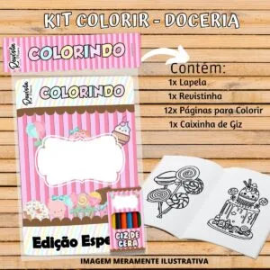 Revistinha Colorir Doceira - Arquivo Digital 10 Revistinha Colorir Doceira - Arquivo Digital