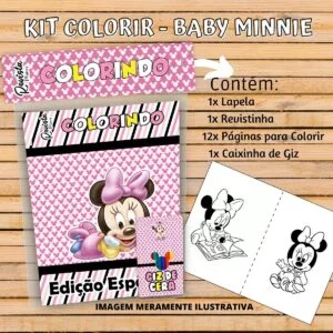Revistinha Colorir Minnie Baby - Arquivo Digital 11 Revistinha Colorir Minnie Baby - Arquivo Digital