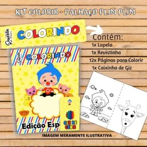 Revistinha Colorir Plim Plim - Arquivo Digital