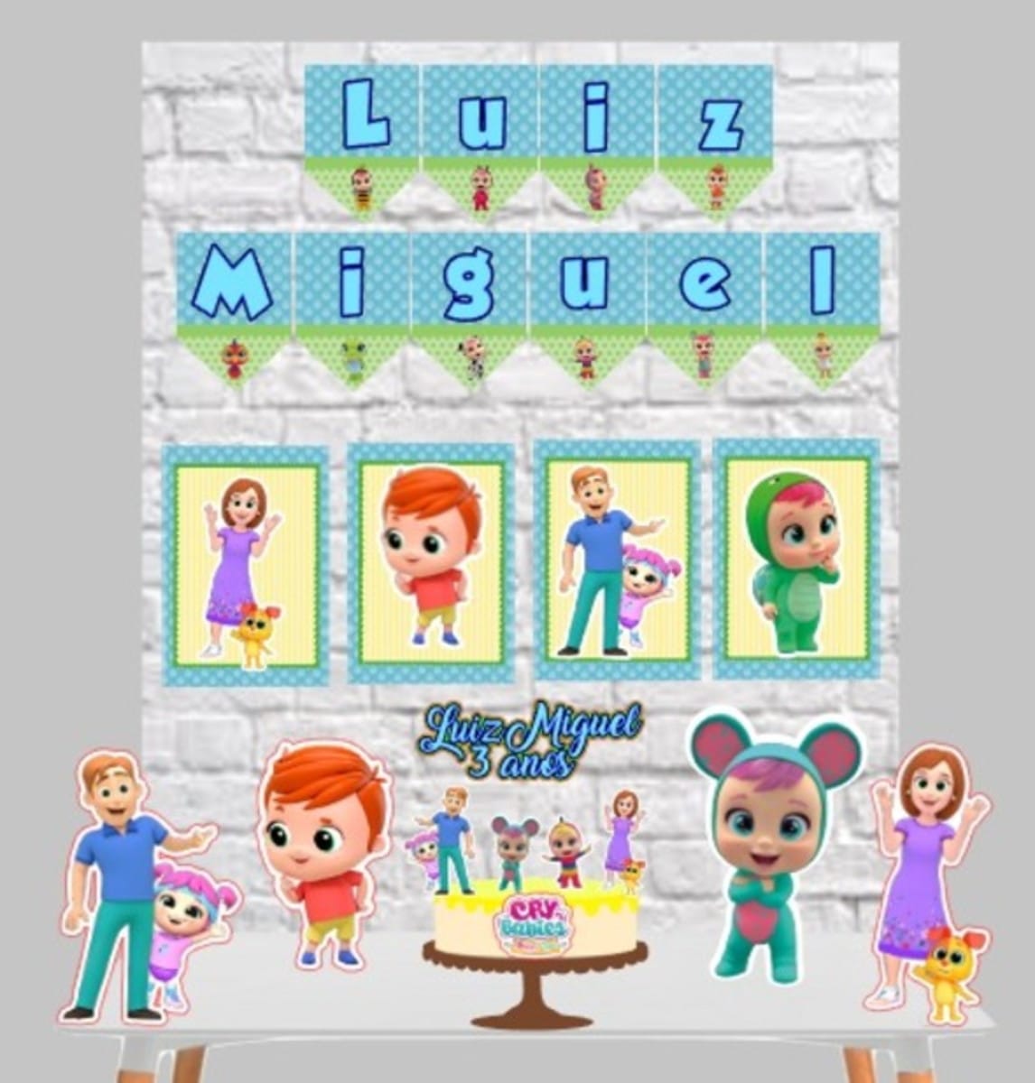 Arquivo de corte Cry Babies My Little Angel para festa 1 Arquivo de corte Cry Babies My Little Angel para festa