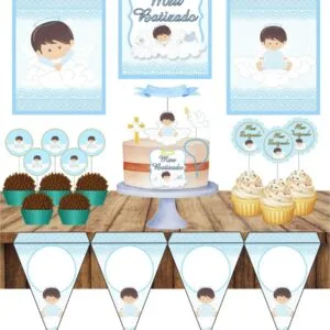 Só um bolinho Batizado Azul - Arquivo Digital 24 Só um bolinho Batizado Azul - Arquivo Digital