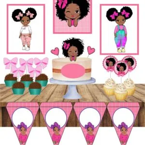 Só um bolinho Bonequinha Afro - Arquivo Digital 15 Só um bolinho Bonequinha Afro - Arquivo Digital