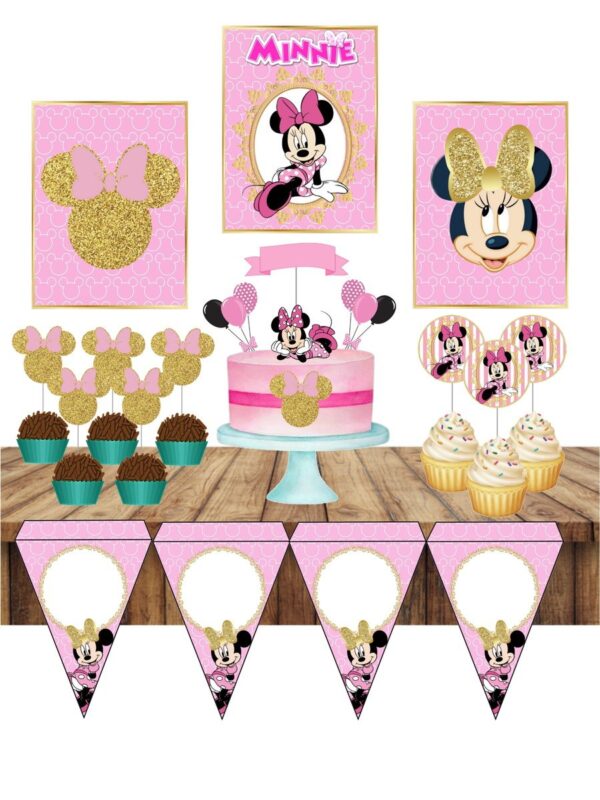 Só um bolinho Minnie Rosa - Arquivo Digital
