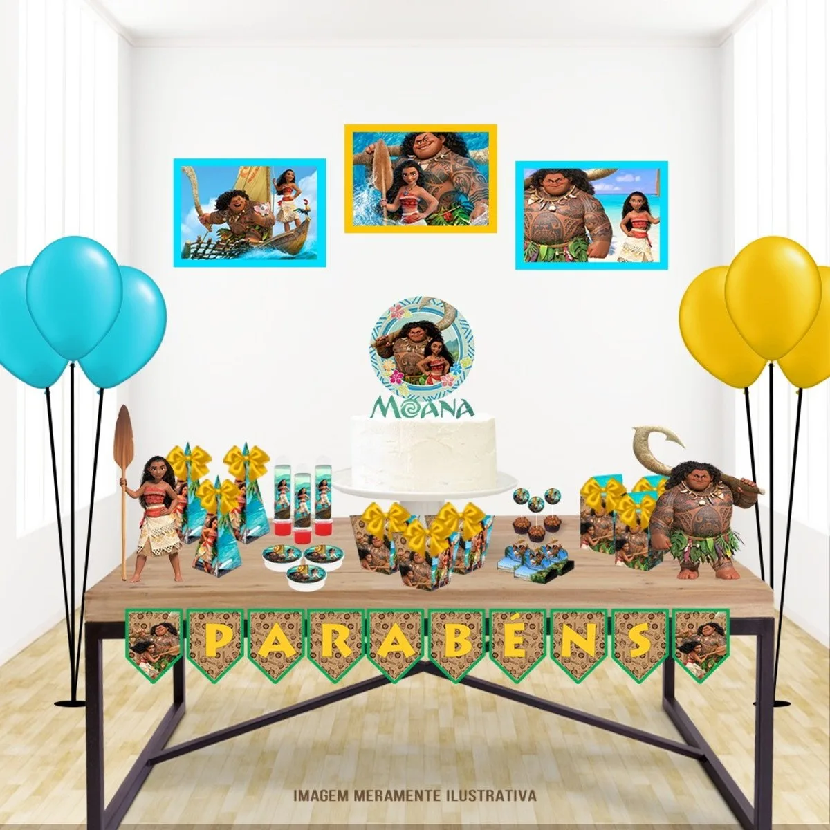 Só um bolinho Moana - Arquivo Digital 1 Só um bolinho Moana - Arquivo Digital