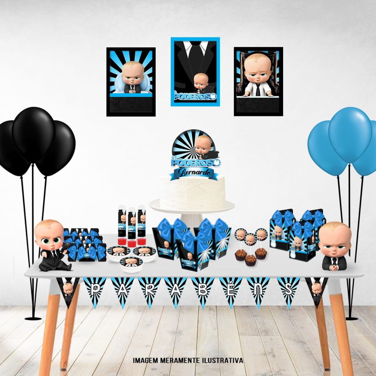 Kit Digital Festa Poderoso Chefinho com Caixas e Toppers 1 Kit Digital Festa Poderoso Chefinho com Caixas e Toppers