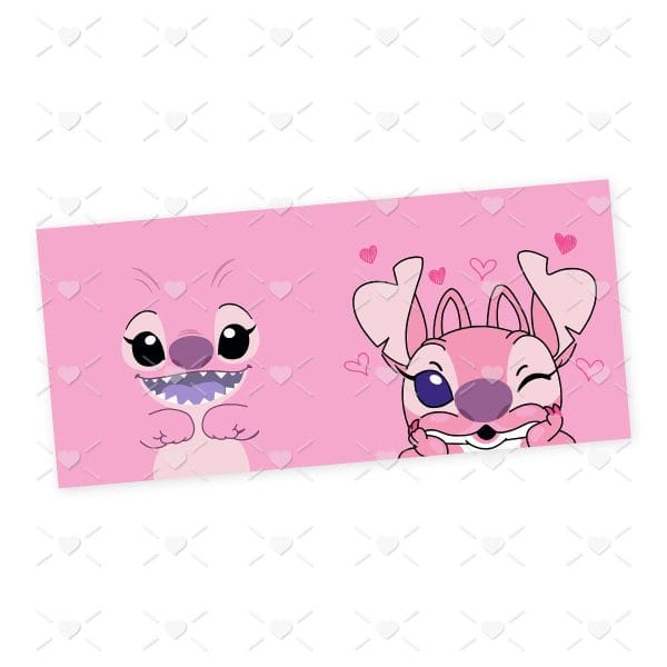 Stitch E Angel 2 Artes Para Sublimar Caneca We Love Stitch 2
