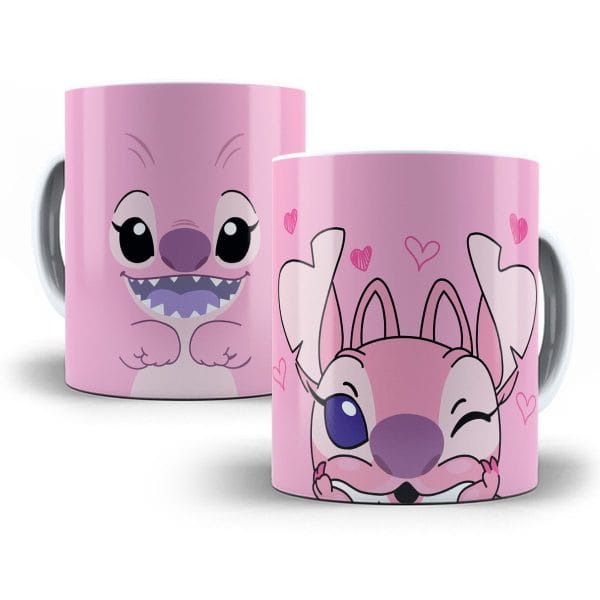 Stitch E Angel 2 Artes Para Sublimar Caneca We Love Stitch 4