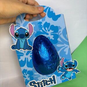 suporte para ovo de pascoa stitch 250g e 350g canva