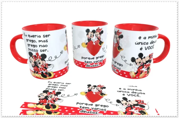 Templates Mickey e Minnie Namorados - Edição Grega
