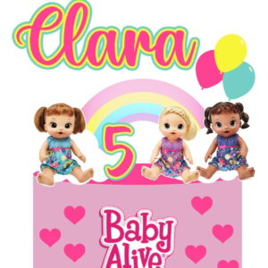 Topo de Bolo Baby Alive - Arquivo Digital