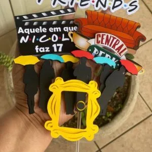 Topo de Bolo Friends Camadas - Arquivo Digital 5 Topo de Bolo Friends Camadas - Arquivo Digital