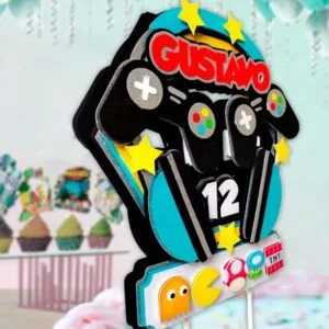 Topo de Bolo Game - Arquivo Digital 16 Topo de Bolo Game - Arquivo Digital