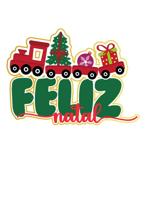 Topo de Bolo Natal 2 - Arquivo Digital