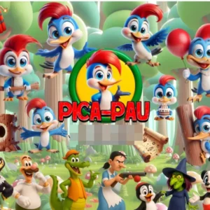 Transforme com o Kit Digital Pica-Pau 3D em Formato PNG