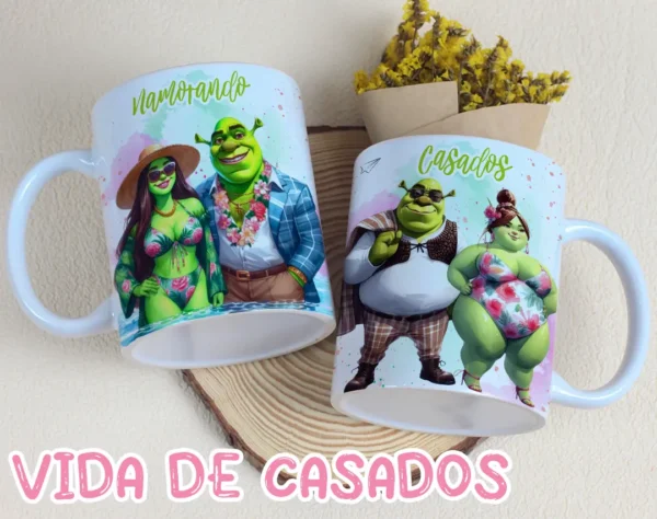 Trio de Artes para Canecas de Casais - Formato JPG