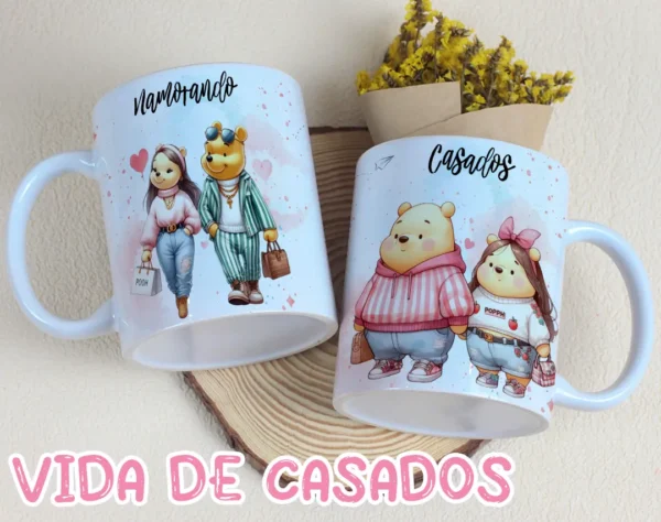 Trio de Artes para Canecas de Casais - Formato JPG