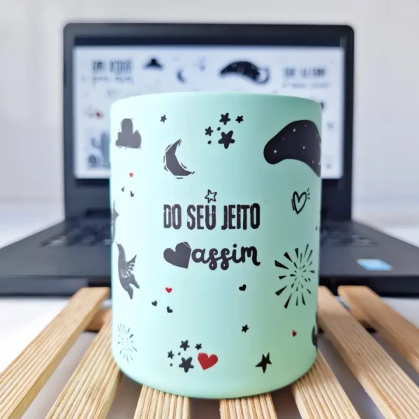 "Um Xodó Pra Mim" Design de Caneca para Sublimação PNG