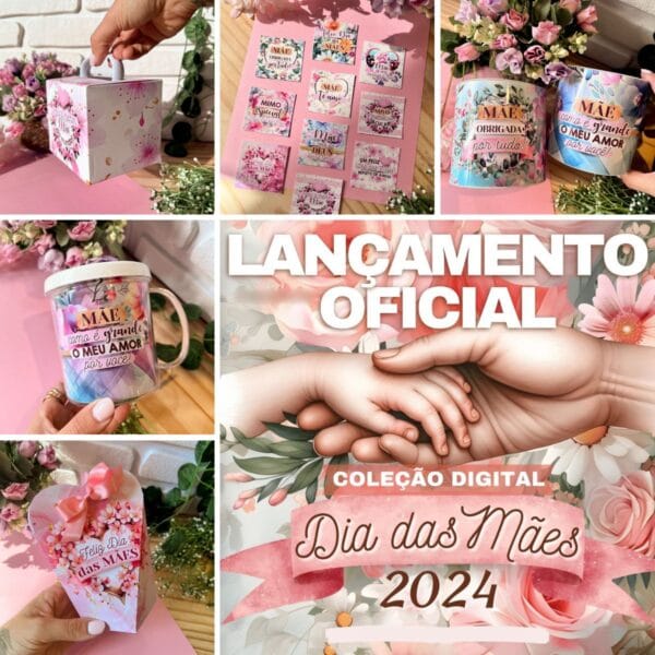 Combo Dia das Mães 2024 Embalagens Ilustrações Completo