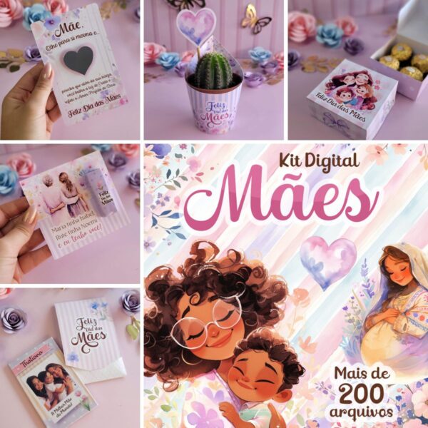 Kit Personalizados Dia Mães 2024 Arquivos P Imprimir Montar